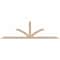 Ekena Millwork Richland Smooth Timber Gable Bracket, Douglas Fir, 96"W x 28"H x 1 1/2"D x 3 1/2"F, 7/12 Pitch GBW096X28X0204RIC00SDF - alternate 1